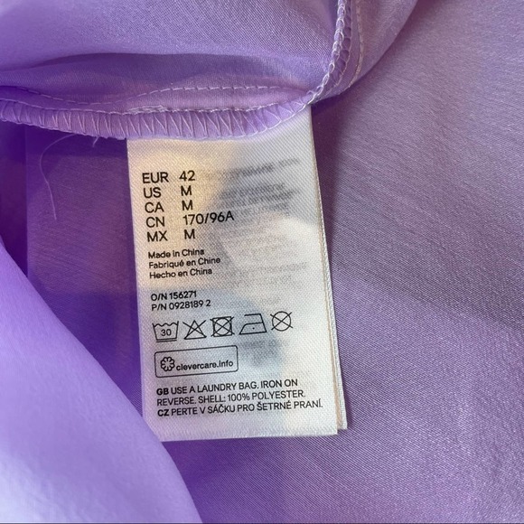 H&M Lavender Puff Sleeve Blouse - Picture 5 of 6